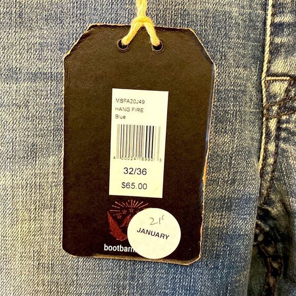 Moon shine 120 proof slim boot Cut Mens Jeans 32/36L NEW - Picture 4 of 7